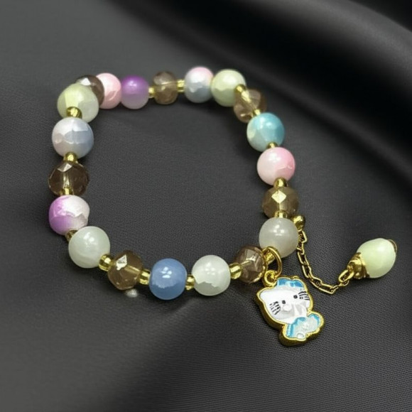 Браслет сказочный персонаж с разноцветными камнями J11040CJJ Браслет сказочный персонаж с разноцветными камнями J11040CJJ