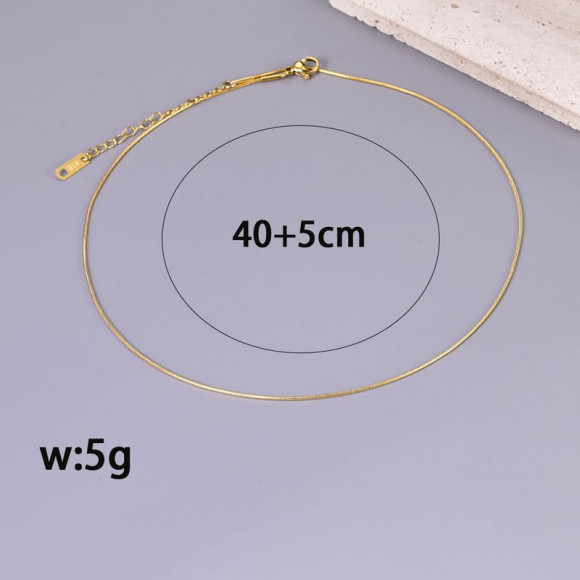 Цепочка титановая сталь напыление золотом 1J11675CJJ Цепочка титановая сталь напыление золотом 1J11675CJJ