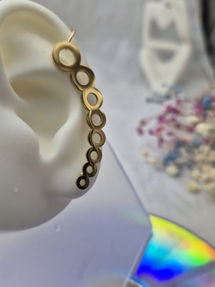 Кафф Медицинская сталь с напылением золотом J11086CJJ Кафф Медицинская сталь с напылением золотом J11086CJJ