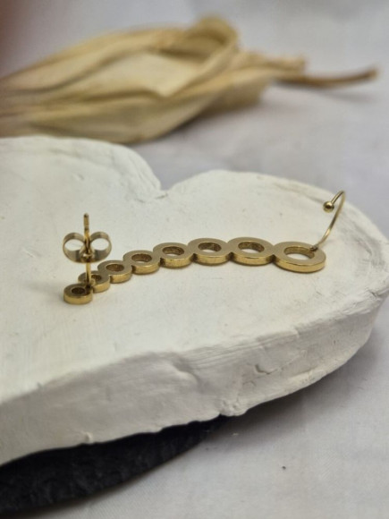 Кафф Медицинская сталь с напылением золотом J11086CJJ Кафф Медицинская сталь с напылением золотом J11086CJJ