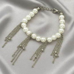 Браслет из жемчуга с каскадом цепочек 1J12209CJJ Браслет из жемчуга с каскадом цепочек 1J12209CJJ