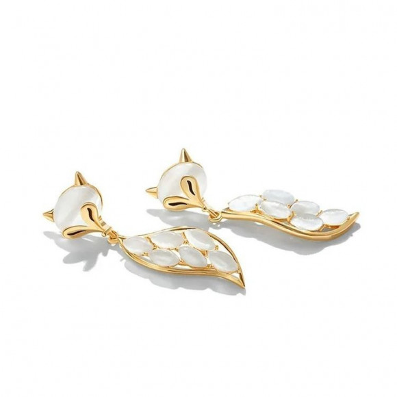 Серьги ювелирный сплав с серебряным гвоздиком J10433CJJ Серьги ювелирный сплав с серебряным гвоздиком J10433CJJ