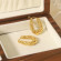 Серьги из стали витые кольца с напылением золотом J11505CJJ Серьги из стали витые кольца с напылением золотом J11505CJJ
