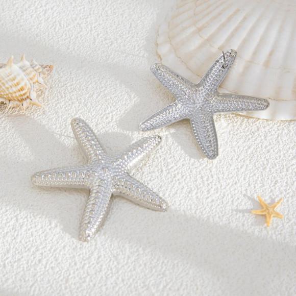 Серьги ювелирный сплав морская звезда 1J11881CJJ Серьги ювелирный сплав морская звезда 1J11881CJJ