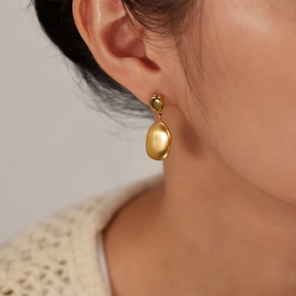 Серьги Висячие Овальные капли 1J11678CJJ