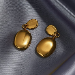 Серьги Висячие Овальные капли 1J11678CJJ