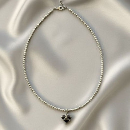 Изящные Бусы из жемчуга с подвеской в форме сердца 1J12210CJJ Изящные Бусы из жемчуга с подвеской в форме сердца 1J12210CJJ