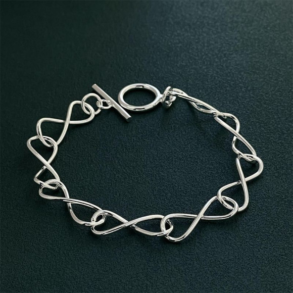 Браслет из ажурных звеньев в форме петель 1J11882CJJ Браслет из ажурных звеньев в форме петель 1J11882CJJ