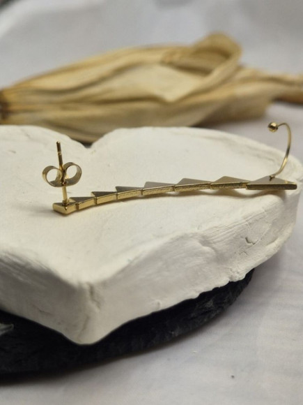 Кафф Медицинская сталь с напылением золотом J11090CJJ