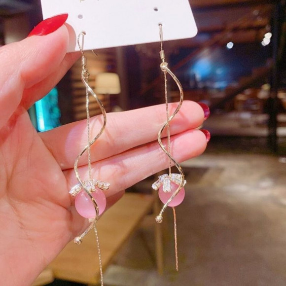 Серьги ювелирный сплав с серебряным гвоздиком J10435CJJ Серьги ювелирный сплав с серебряным гвоздиком J10435CJJ