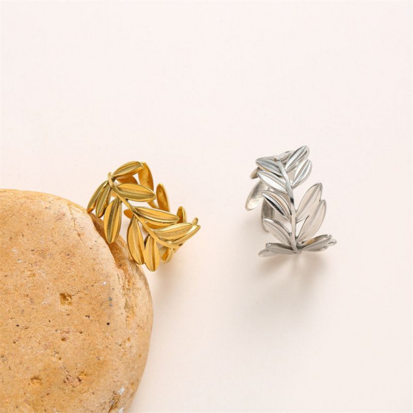 Кольцо титановая сталь напыление золотом 1J12375CJJ Кольцо титановая сталь напыление золотом 1J12375CJJ