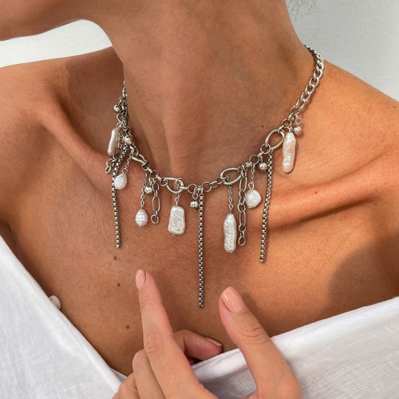 Колье ювелирный сплав жемчуг 1J12213CJJ