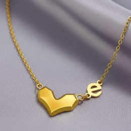 Цепочка медная с напылением золотом сердце 1J11809CJJ