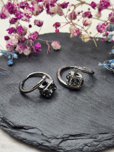 Серьги ювелирный сплав с серебряным гвоздиком J10439CJJ