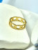 Кольцо медицинская сталь с напылением золотом J11368CJJ Кольцо медицинская сталь с напылением золотом J11368CJJ