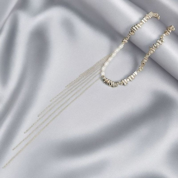 Колье ювелирный сплав жемчуг 1J12216CJJ