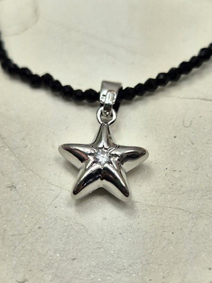 Тонкие бусы из бисера с подвеской в форме морской звезды J10724CJJ