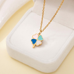 Колье медицинская сталь с напылением золотом J10572CJJ Колье медицинская сталь с напылением золотом J10572CJJ