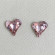 Серьги-гвоздики кристаллы сердца 1J11828CJJ