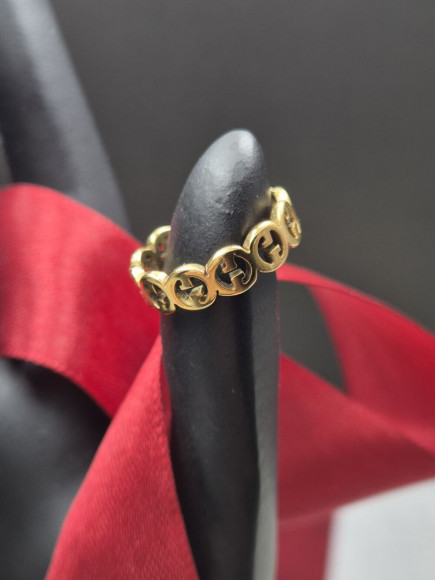 Кольцо медицинская сталь с напылением золотом J11371CJJ