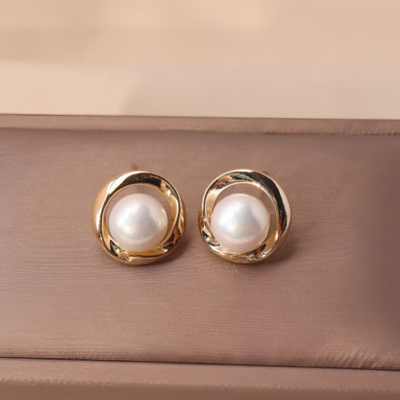 Серьги медь с напылением платиной J10701CJJ