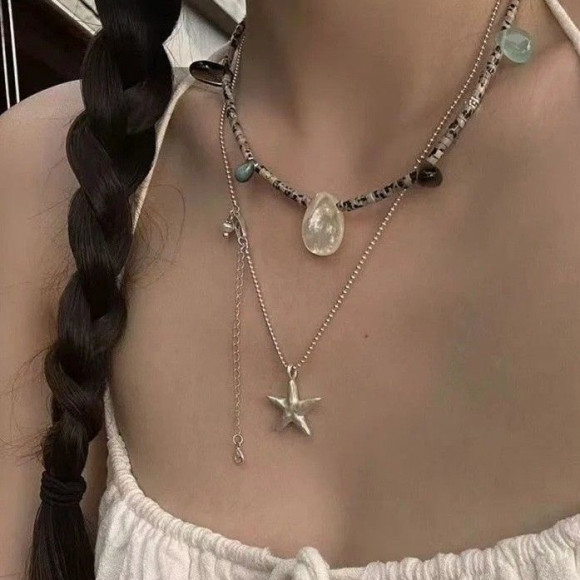 Цепочка с кулоном ювелирный сплав морская звезда 1J11933CJJ