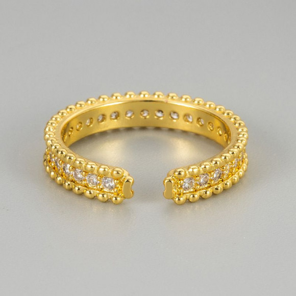 Кольцо медь напыление золотом 1J12079CJJ