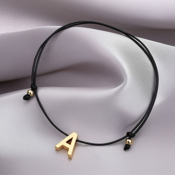 Браслет на ногу шнурок с буквой GH38426MSK Браслет на ногу шнурок с буквой GH38426MSK