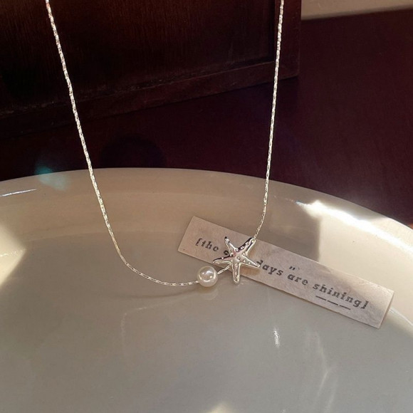 Колье ювелирный сплав жемчуг 1J12390CJJ Колье ювелирный сплав жемчуг 1J12390CJJ