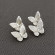 Серьги-гвоздики ювелирный сплав бабочка 1J11830CJJ