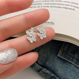 Серьги-гвоздики ювелирный сплав бабочка 1J11830CJJ