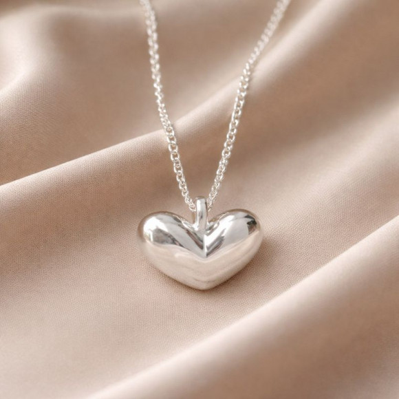 Цепочка с кулоном сердце ювелирный сплав 1J12392_1CJJ