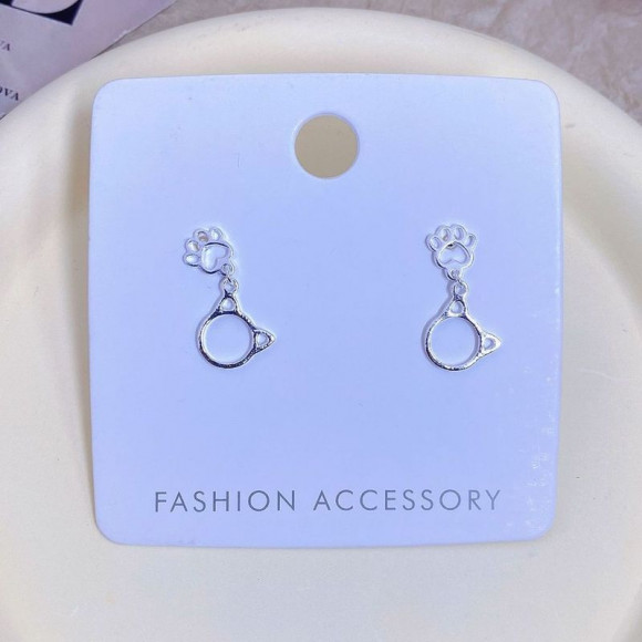 Серьги-гвоздики ювелирный сплав кот 1J11825CJJ