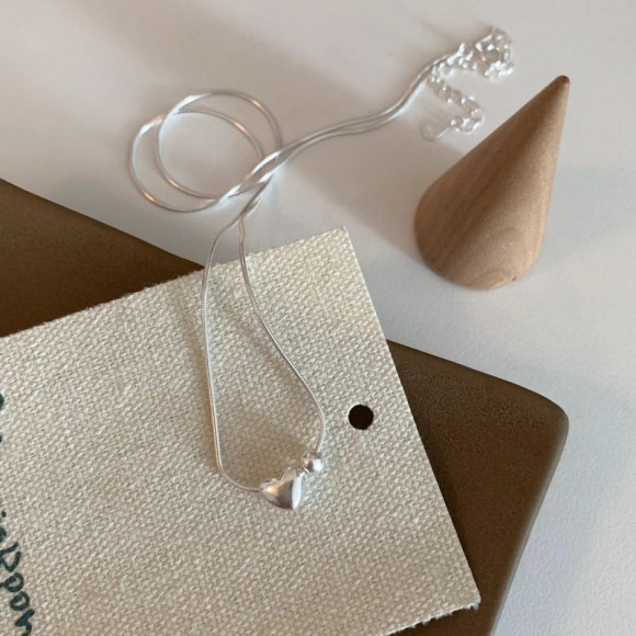 Цепочка с кулоном сердце ювелирный сплав 1J12392CJJ