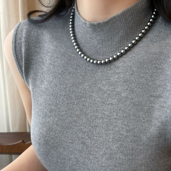 Классические бусы из стеклянного жемчуга 1J11895CJJ