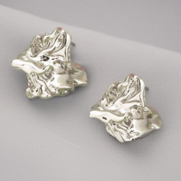 Серьги ювелирный сплав серебряный гвоздик 1J11694CJJ