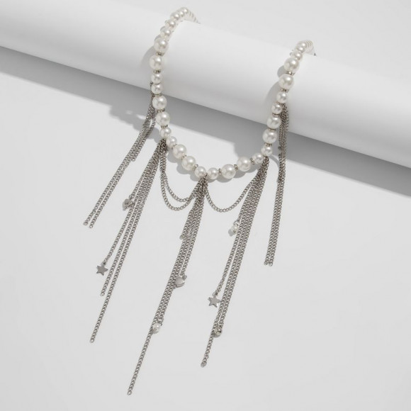 Колье ювелирный сплав жемчуг 1J12224CJJ