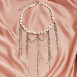 Колье ювелирный сплав жемчуг 1J12224CJJ