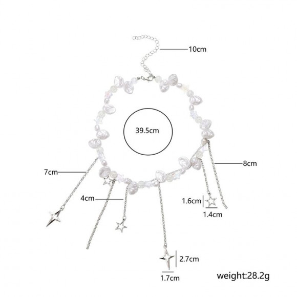 Колье ювелирный сплав жемчуг 1J12225CJJ