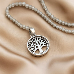 Бусы из бисера «Древо жизни» в ажурном круге J10733CJJ Бусы из бисера «Древо жизни» в ажурном круге J10733CJJ