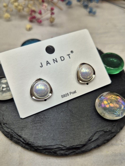 Серьги медь с напылением платиной J10708CJJ Серьги медь с напылением платиной J10708CJJ