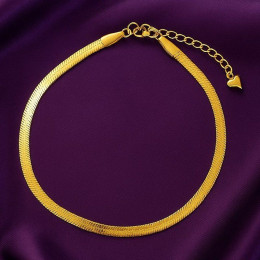 Браслет из титановой стали напыление золотом 1J12000CJJ