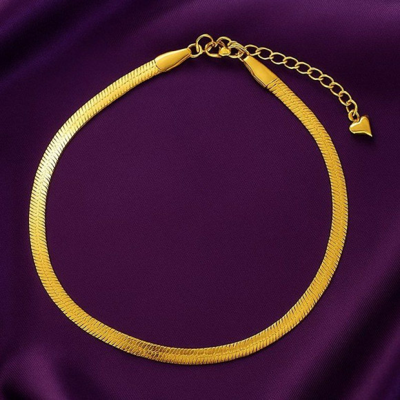 Браслет-цепочка плоского змеиного плетения 1J12000CJJ