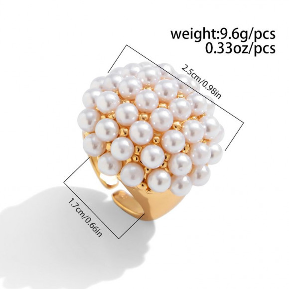 Кольцо ювелирный сплав жемчуг 1J12195CJJ