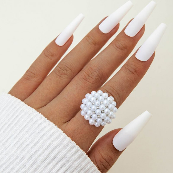 Кольцо ювелирный сплав жемчуг 1J12195CJJ