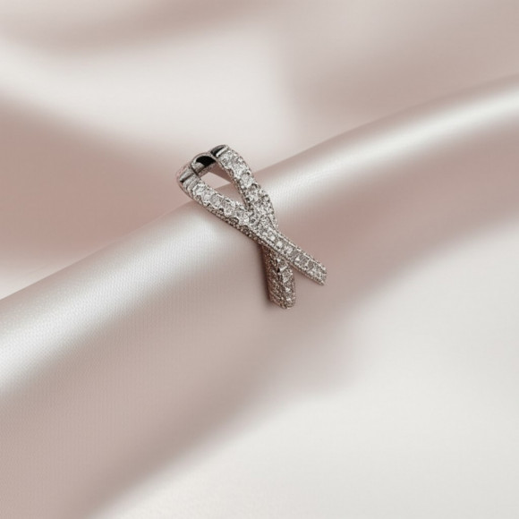 Серебристый кафф Перекрестие 1J11401CJJ Серебристый кафф Перекрестие 1J11401CJJ