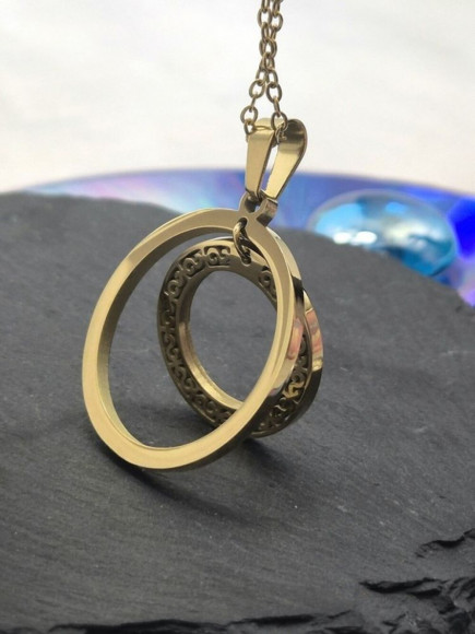 Колье медицинская сталь с напылением золотом J10809CJJ Колье медицинская сталь с напылением золотом J10809CJJ