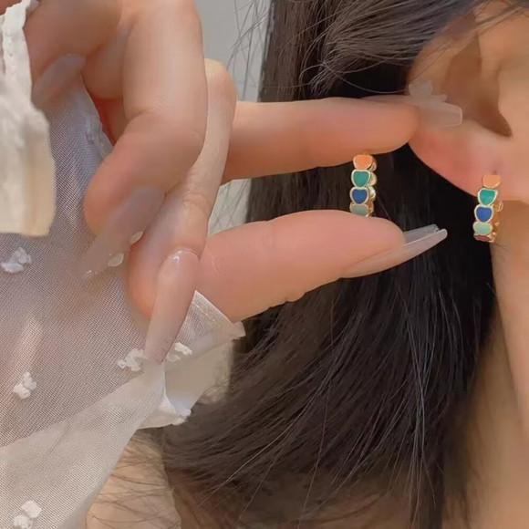 Серьги медь с напылением золотом J10490CJJ