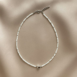 Минималистичные бусы из светлого бисера Миюки 1J11833CJJ Минималистичные бусы из светлого бисера Миюки 1J11833CJJ