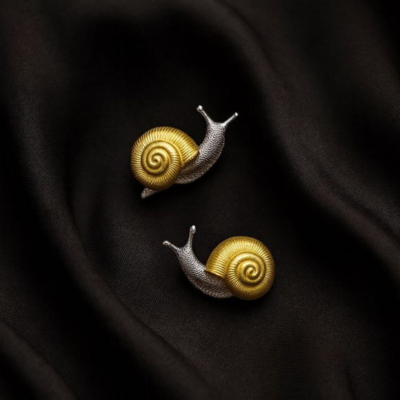 Серьги ювелирный сплав улитки 1J12398CJJ